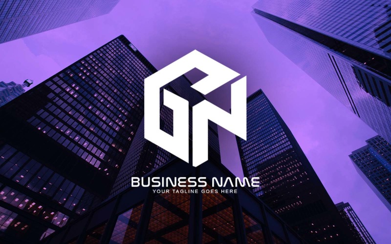 Professioneel GN-letterlogo-ontwerp voor uw bedrijf - merkidentiteit