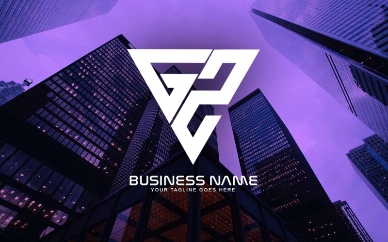 Professioneel GZ-letterlogo-ontwerp voor uw bedrijf - merkidentiteit