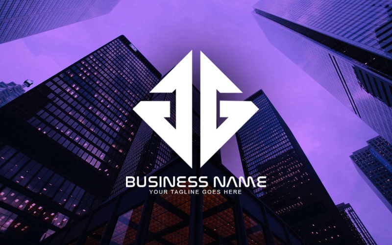 Professionelles GG-Buchstaben-Logo-Design für Ihr Unternehmen – Markenidentität