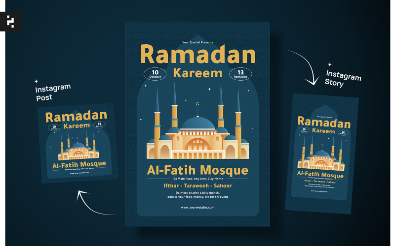 Ramadan Kareem szórólap sablonok