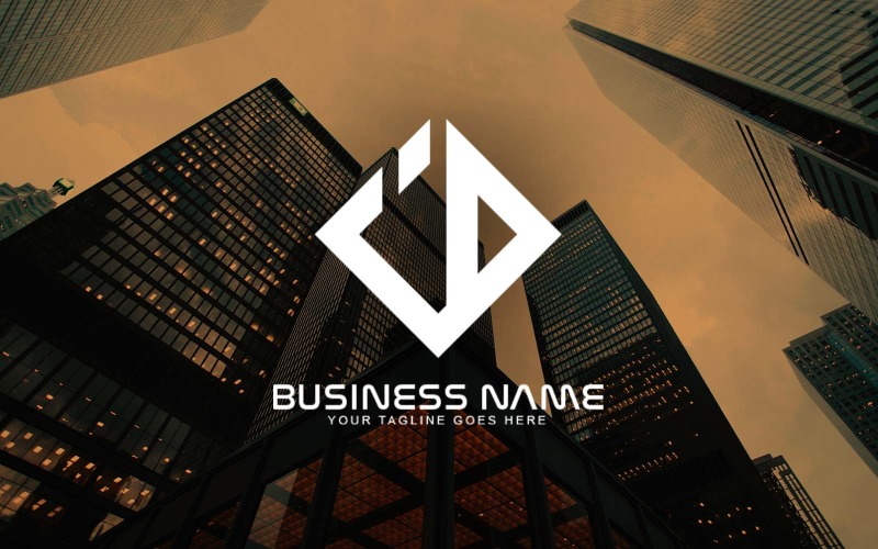 Design de logotipo de carta de identificação profissional para sua empresa - identidade de marca