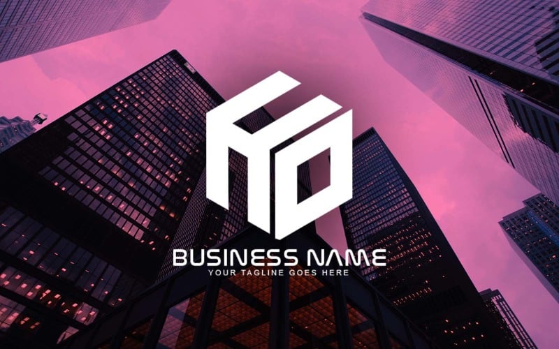 Design de logotipo profissional com letras HO para sua empresa - identidade de marca