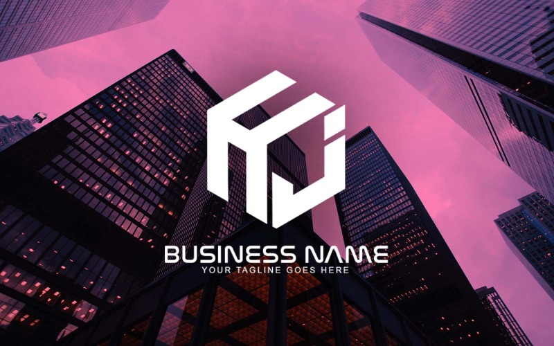Design professionale del logo della lettera HJ per il tuo business - Identità del marchio