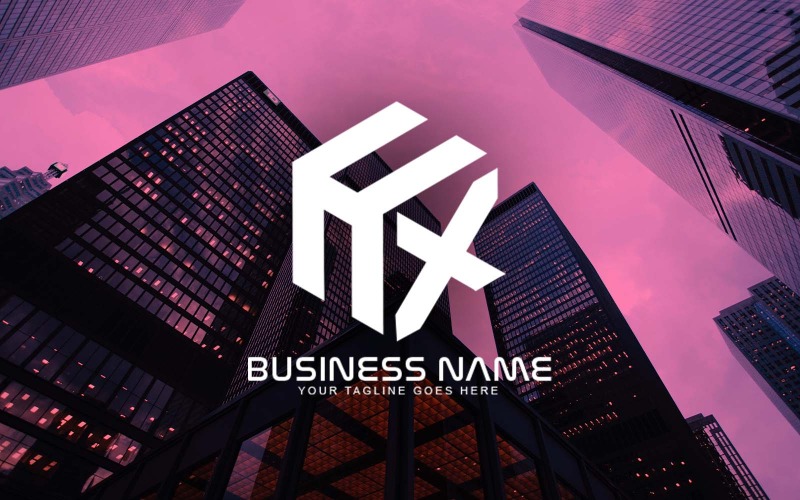 Design professionale del logo della lettera HX per il tuo business - Identità del marchio
