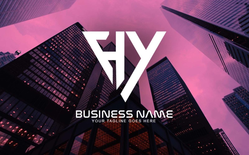 Design professionale del logo della lettera HY per il tuo business - Identità del marchio