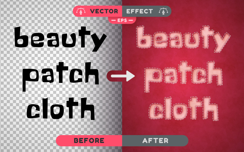 Beauty Patch - Editable Text Effect, Font Style