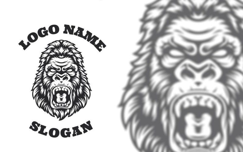 Gorilla grafisk logotypdesign