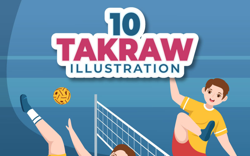 10 Ilustração de Esportes Takraw