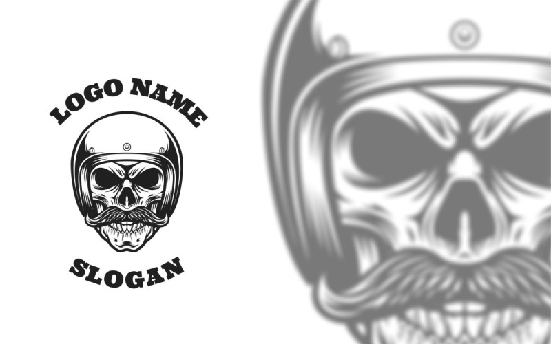 Skull Ride grafisk logotypdesign