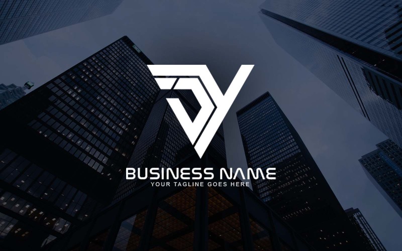 Création de logo professionnel JY Letter pour votre entreprise - Identité de marque
