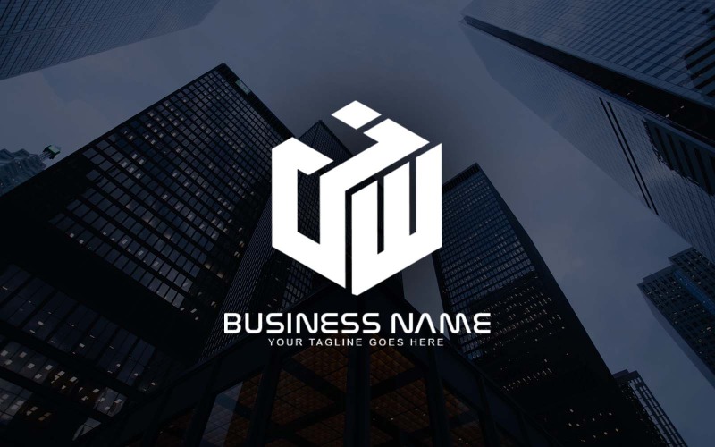 Design professionale del logo della lettera JW per il tuo business - Identità del marchio