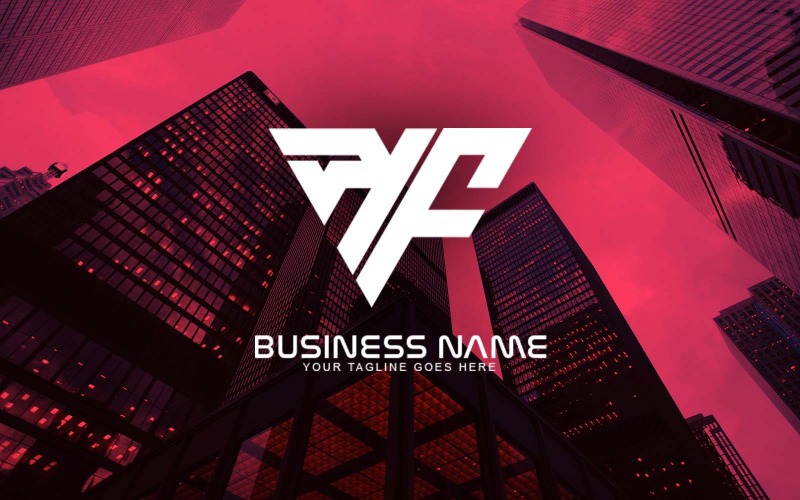 Design professionale del logo della lettera KF per il tuo business - Identità del marchio