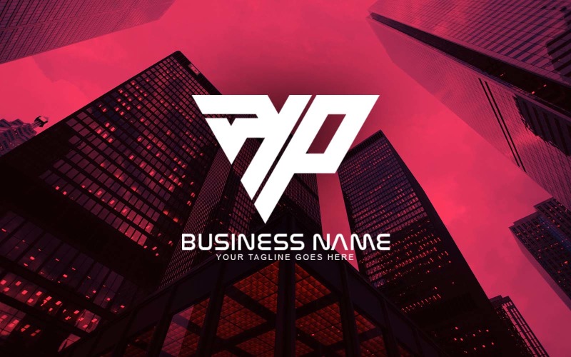 Design professionale del logo della lettera KP per il tuo business - Identità del marchio