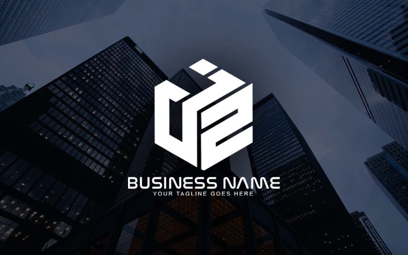 Diseño de logotipo de letra JZ profesional para su negocio - Identidad de marca