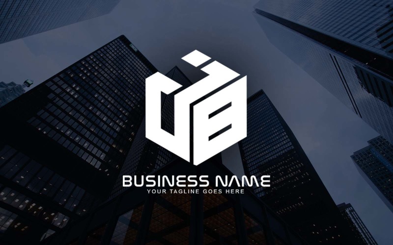 Diseño de logotipo profesional JB Letter para su negocio - Identidad de marca
