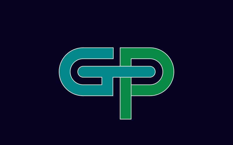 Logo Gp | Prémiový Návrh loga Letter GP nebo Pg