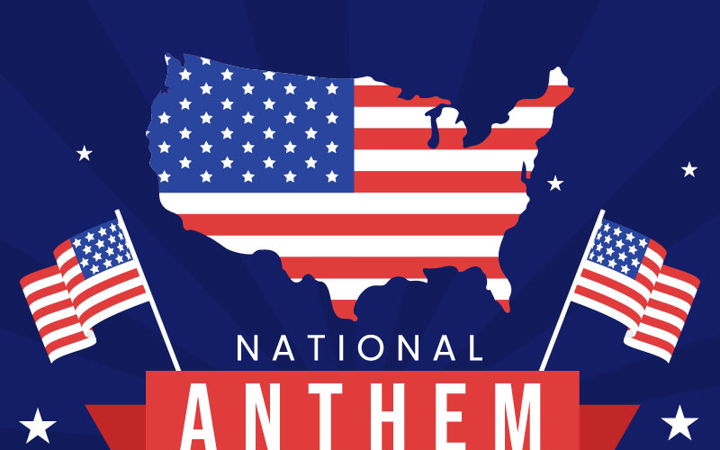 17 National Anthem Day Illustration