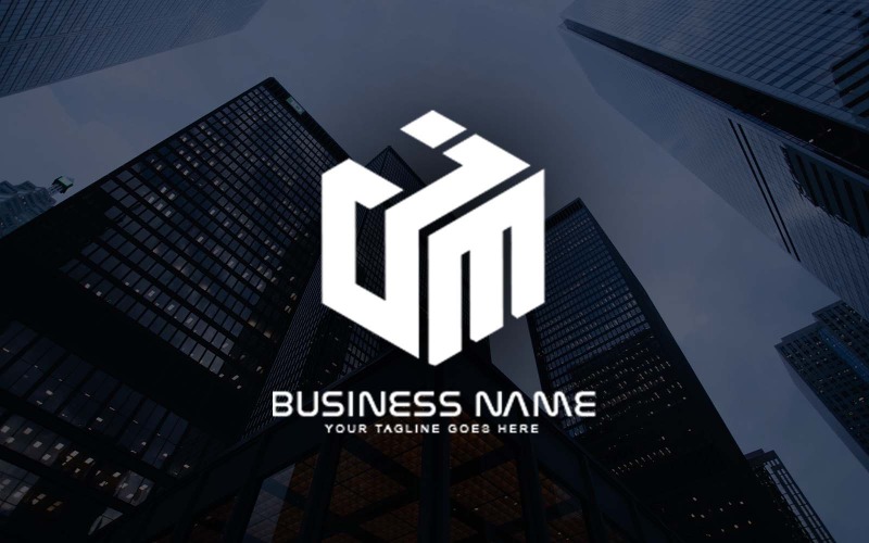 Professioneel JM Letter Logo-ontwerp voor uw bedrijf - merkidentiteit