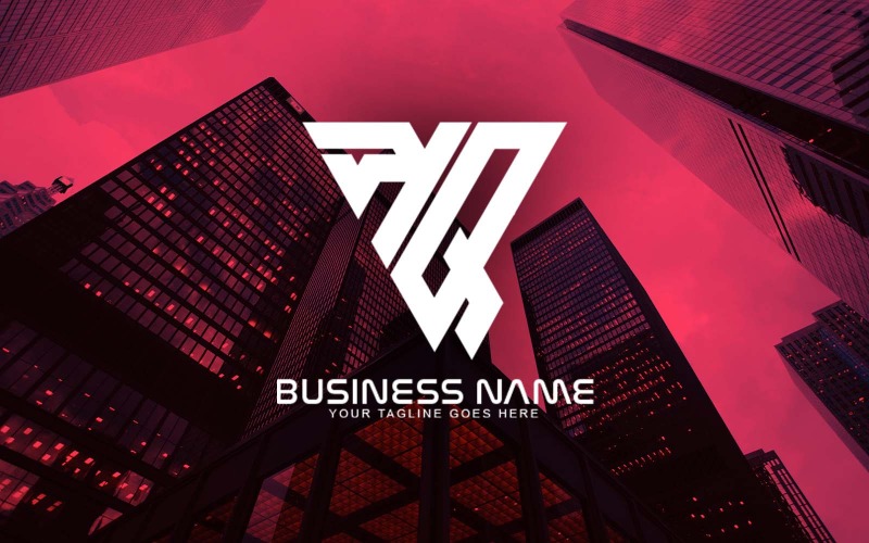 专业的 KQ 字母标志设计为您的企业-品牌标识