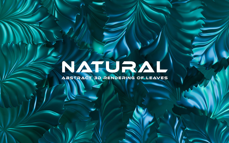 Hojas de fondo natural 3D