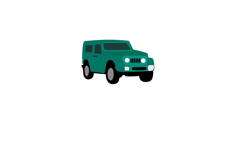 Modern Jeep autó logó sablon
