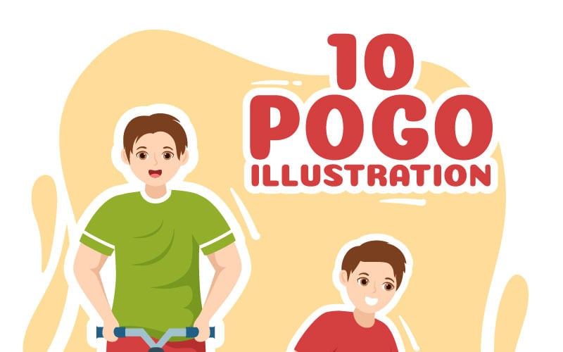 10 Sport Jump Pogo Illustration