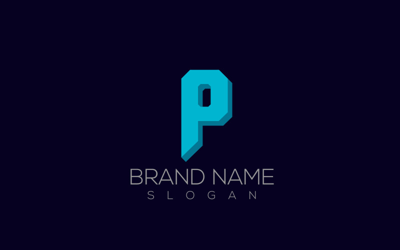 3D Pixel Letter P Logo | BrandCrowd Logo Maker