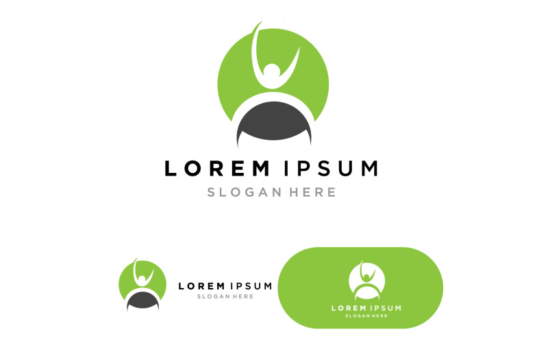 Santé Personnes Logo Vector illustration Modèle version 9