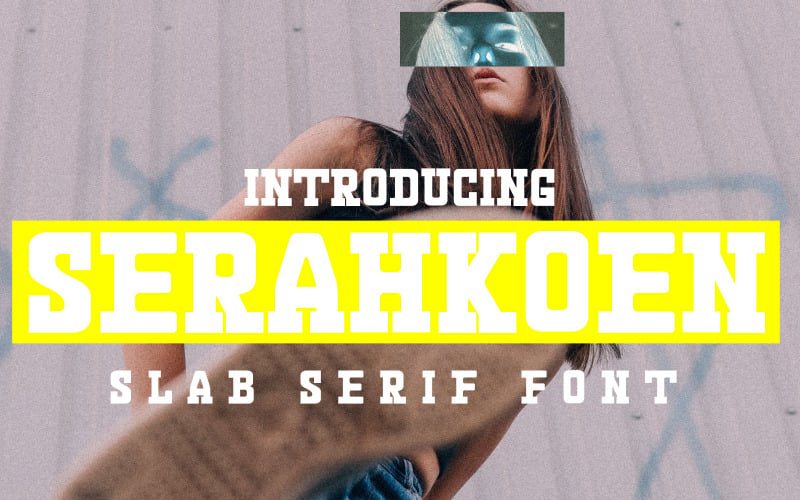 Serahkoen - Slab Serif-lettertypen