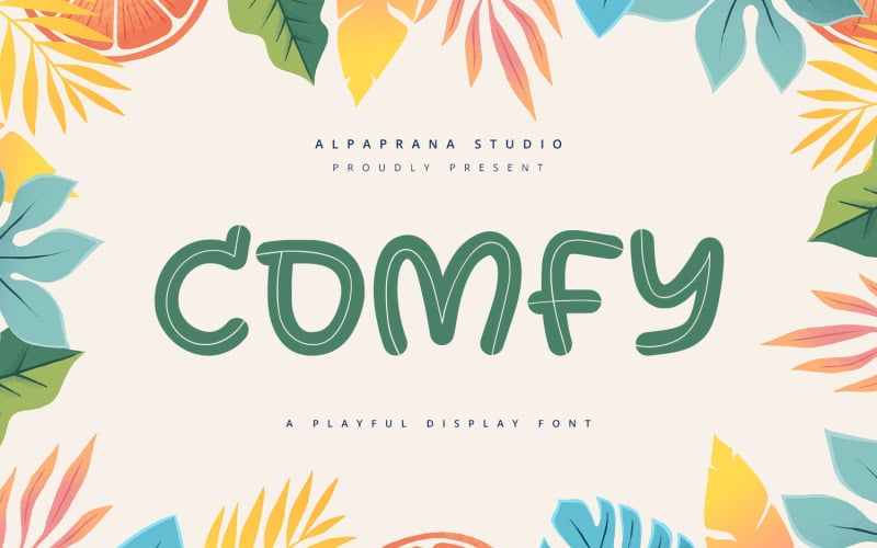 Comfy - fonte de exibição divertida