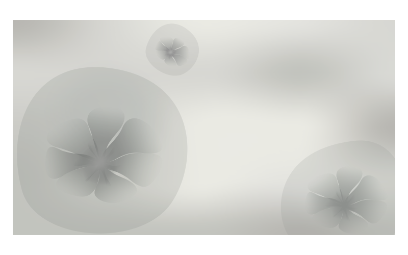 Imagen de fondo en esquema de color gris con flor en burbuja
