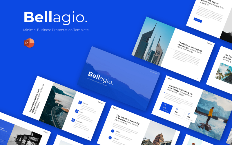 Bellagio - Plantilla de PowerPoint de negocios mínimos