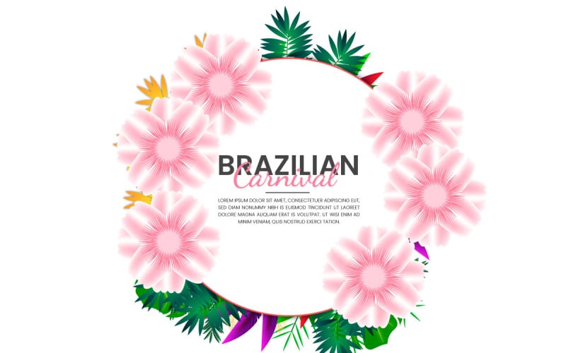 illustration de la bannière du carnaval de rio la plus grande idée de conception de carnaval