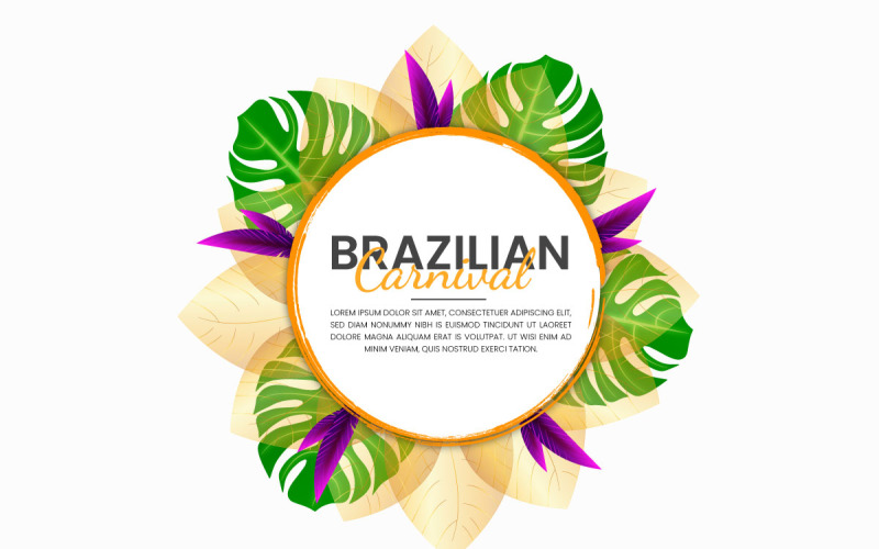 Illustration de la bannière du carnaval de rio, le plus grand design de carnaval