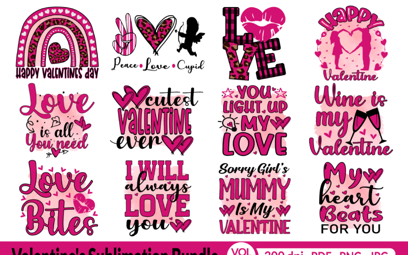 Набір сублімації до Дня святого Валентина, том 3