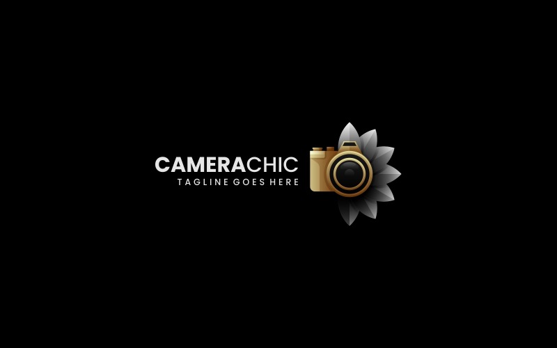 Шикарний градієнтний логотип камери
