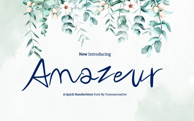 Amazeur - Snel handgeschreven lettertype