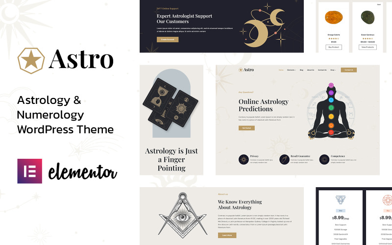 Astro - Horoskop a astrologie téma WordPress