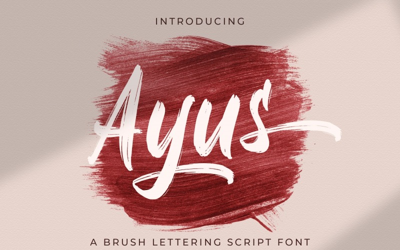 Ayus - Handbrush-scriptlettertype