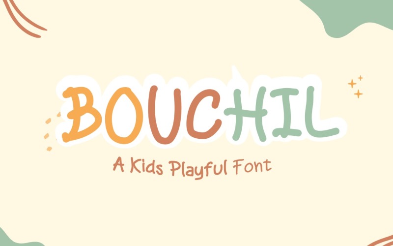 Bouchil - dětské hravé písmo