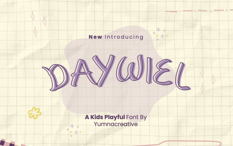Daywiel - детский игривый шрифт