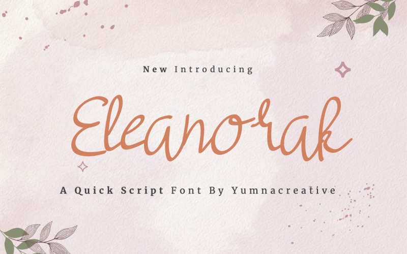 Eleanorak - Quick Script Font