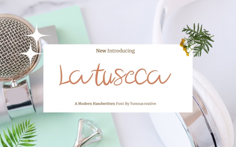 Latuseca - Modern kézírásos betűtípus