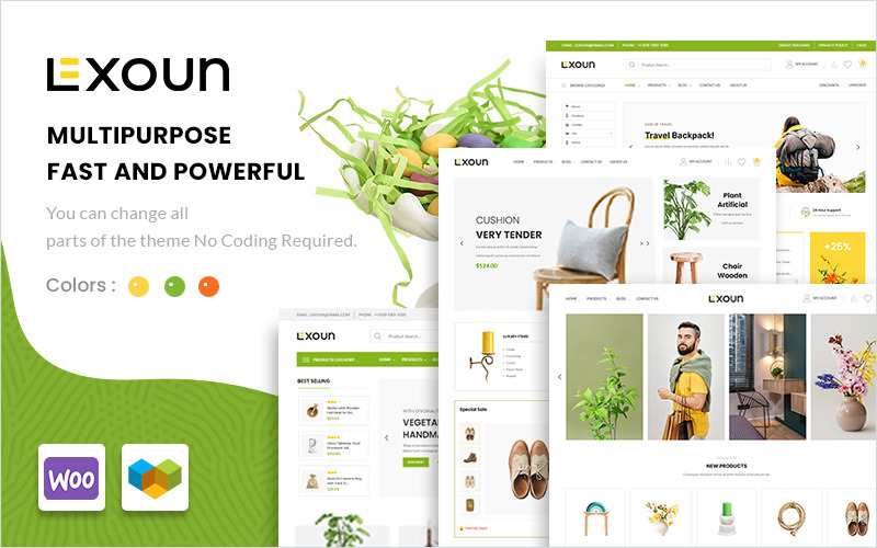 Lexoun - багатоцільова тема WooCommerce