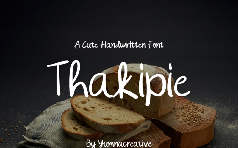 Thakipie - Jolie police manuscrite