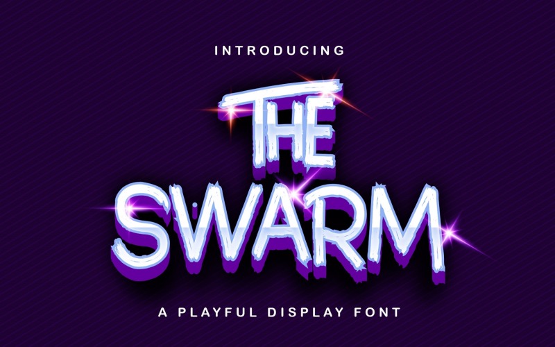 The Swarm — zabawna czcionka wyświetlacza