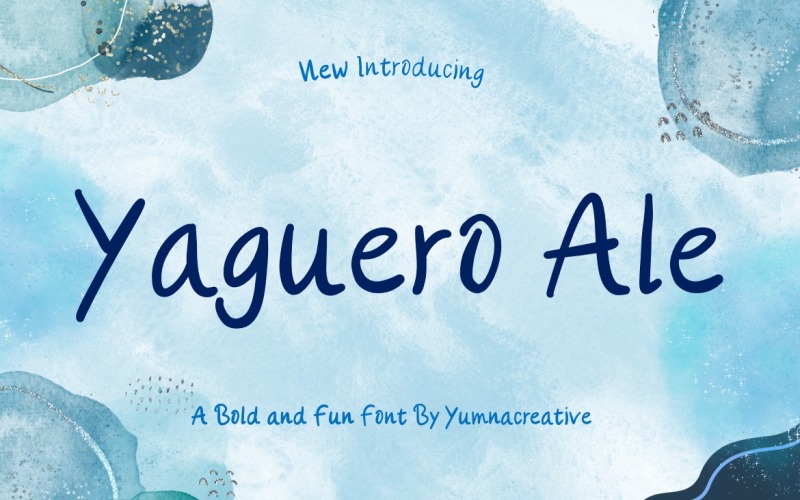 Yaguero Ale - 大胆而有趣的字体