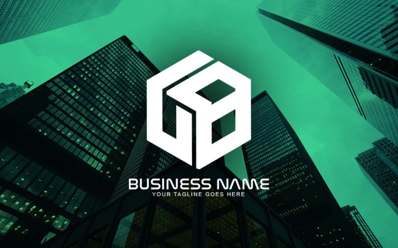 Création de logo professionnel LB Letter pour votre entreprise - Identité de marque