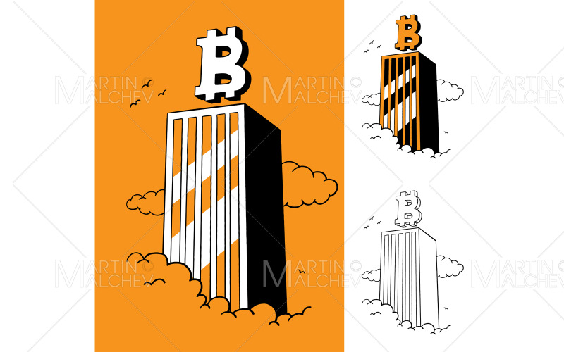 Crypto Hedge Fund vectorillustratie