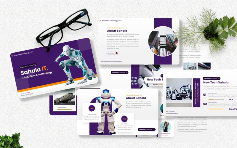 Sahala - Plantilla de PowerPoint sobre tecnología